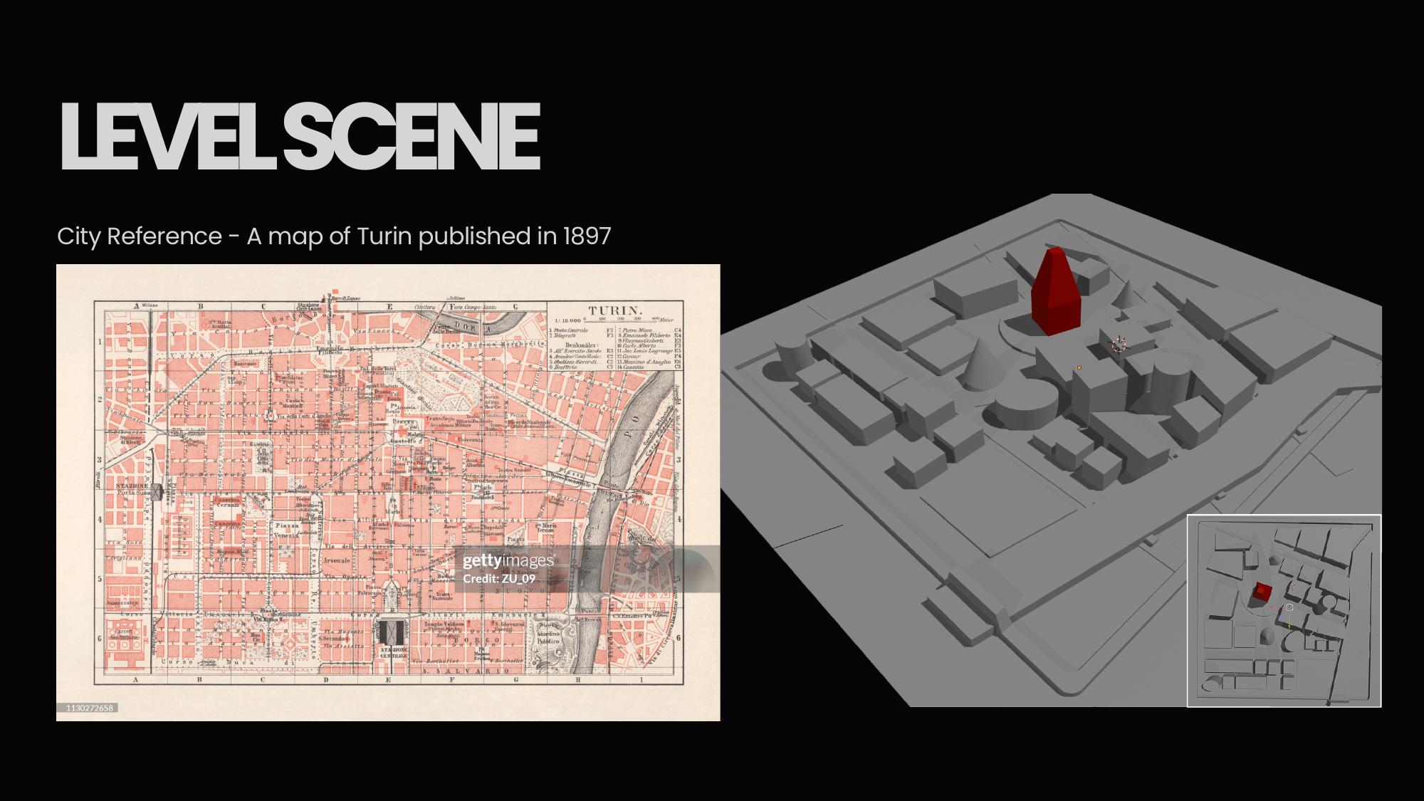 Historical map used for Ecce Homo level design